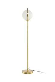 Stehlampe Gold Glas
