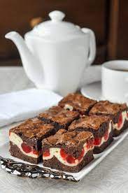 Cherry Cheesecake Brownies - two tempting favourites in one!