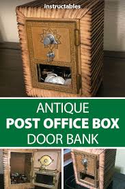 Antique Post Office Box Door Bank Cajas De Madera Cajas Madera