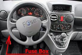 Fuse Box Diagram Fiat Doblo Mk1 2005 2009 Fiat Doblo Fuse Box Fiat
