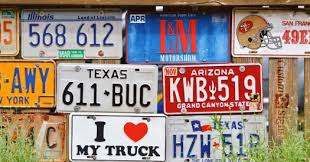 Old tree logs are cut into various shapes and then the letters from number plates were used to make. What Is The Difference Between Personalized Vanity Plates Signage Professionals