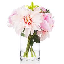Enova Home Mixed Silk Rose And Dahlia Flower Arrangement In Clear Glass Vase With Faux Water For Home Decoration Overstock 32145676 See more ideas about dahlia, flowers, dahlia flower. enova home mixed silk rose and dahlia flower arrangement in clear glass vase with faux water for home decoration