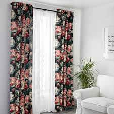 Ikea Leikny Gardinenpaar Schwarz Bunt Haus Deko Ikea Innenraum Ikea