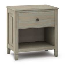Gothic cabinet craft has a wide range of solid wood nightstands to match your bedroom décor. Wyndenhall Hampshire Solid Wood 24 Inch Wide Transitional Bedside Nightstand Table Overstock 21496543 Distressed Grey