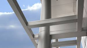 I need to design an aluminum structure with 14 square tube columns bearing on concrete piers. Column And Beam Cladding Metalwerks