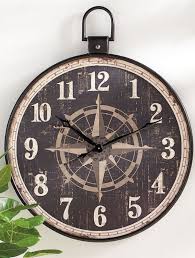 Compass Clock Grandin Road Wall Clock Compass Clock Clock