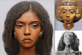 Reconstruction of the beautiful face, Queen Tiye, wife of King Amenhotep  III and mother of King Akhenaten.(Quote from Dorota Kłusek)