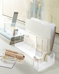 Neiman Marcus Acrylic Desk Accessories Acrylic Desk Accessories Home Office Decor Desk Accessories