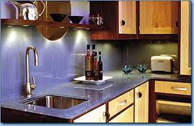 recycled glass worktop