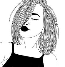 For us black women, it's the easiest way to style the hair. Download Tumblr Girl Drawing Transparencies Transparents Fashion Girl Drawings Short Hair Full Size Png Image Pngkit