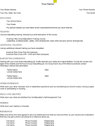 18 Best Babysitter Resume Sample Templates Wisestep