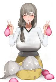 cum on clothes, open mouth, multiple condoms, used condom, bra - Anime R34