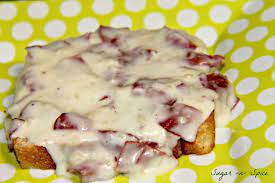 Chipped Beef Gravy On Toast Chip Beef Gravy Chipped Beef Dried Beef Recipes