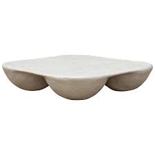 48 Inch Rounded Square Quad Coffee Table In Natural Paper Pulp In 2020 Coffee Table Square Round Coffee Table Modern Coffee Table