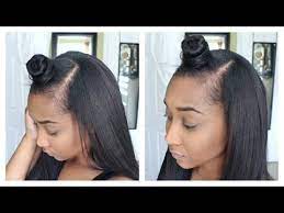 Top Ninja Bun Style With Knappy Clip In Extensions Youtube Weave Hairstyles Hair Flip Bun Styles