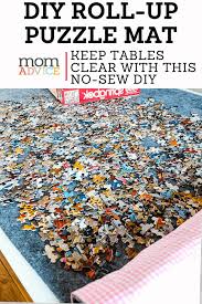 If you want something easier, and you aren't a diy'er then you can always purchase a puzzle mat complete with the puzzle pieces. Diy Roll Up Jigsaw Puzzle Mat Video Momadvice