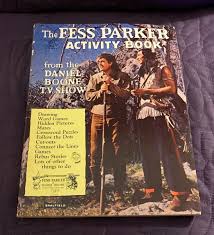 THE FESS PARKER ACTIVITY BOOK SAALFIELD 3716 1964 DANIEL BOONE TV UNUSED