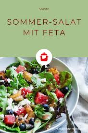 Sommer Salat Mit Feta Frankische Rezepte Rezept Sommersalat Feta Salat Salat