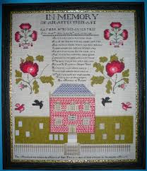 10% off most counted cross stitch charts and kits Mary Platt 1835 A Memorial Sampler Scarlet Letter