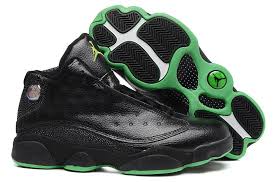 Black And Brown Jordans Air Jordan 13 Retro Men Black Green 310810 030 Green Shoes Air Jordans Nike Jordan Retro Sneakers Men Fashion