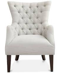 Furniture Adelyn Button Tufted Wing Back Chair Reviews Chairs Furniture Macy S In 2020 Tufted Wing Chair Retro Dining Chairs Furniture