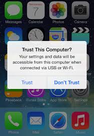 Whenever an iphone or ipad is connected to a computer for the first time, a popup appears on the screen asking users whether they trust the computer. Can T Trust Computer Due To Broken Screen Apple Community