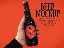 Free Beer Mockup Psd Free Beer Beer Bottle Mockup