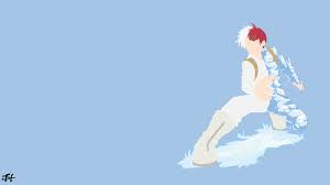 Shoto Todoroki Bnha Minimalist Wallpaper By Slezzy7 Hero Wallpaper Minimalist Wallpaper My Hero
