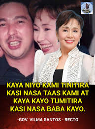 NASA TAAS KAMI, NASA BABA KAYO" Ibinahagi ni Gov. Vilma Santos kung paano  niya hinaharap ang mga negatibong komento at pangba-bash na ibinabato sa  kanilang pamilya, lalo na dahil sa kanilang pagiging
