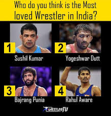 He competes in 65 kg weight category. Wrestlingtv Who Do You Think Is The Most Loved Wrestler In India 1 Sushil Kumar 2 Yogeshwar Dutt 3 Bajrang Punia 4 Rahul Aware à¤• à¤¶ à¤¤ Kushti Wrestlingtv Wrestling Wrestlingtvindia Wrestlinglive Wrestling2020