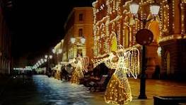Street Motif Lighting Night Christmas 3D Large Lighted Angel ...