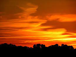Fiery Orange Sunset Sky Sunset Sky Orange Sky Orange Aesthetic