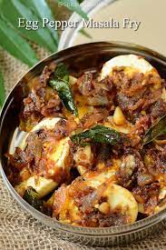 Egg Pepper Fry Recipe Muttai Milagu Varuval Egg Pepper Masala Fry Spiceindiaonline Recipe Stuffed Peppers Egg Recipes Indian Recipes