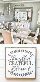 Thankful Grateful Blessed Wood Signs Wall Decor Farmhouse Decor Home Decor Rustic Home Decor Inspira Dinning Room Decor Home Decor Home Decor Signs