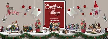The train goes around the the christmas tree turns too. Christmas Village Sets Houses Accessories One Holiday Way