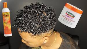 Men's natural curly hair routine | kinky to curly. Get Curly Hair For Black Men Ft Cantu Products Youtube