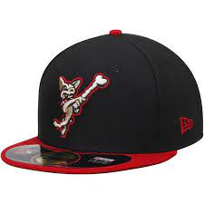 El Paso Chihauhuas New Era Authentic 59fifty Fitted Hat Black Red Fitted Hats Black And Red New Era