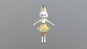 Serval-chan - Download Free 3D model by asifsaj (@asifsaj) [9ad9bc1]
