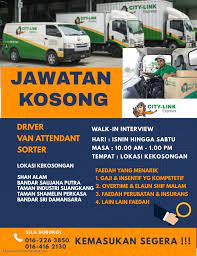 Operation assistant (bandar saujana putra/kota kinabalu/klia). City Link Express My On Twitter Adakah Anda Yang Kami Cari Jangan Lepaskan Peluang Untuk Menjadi Sebahagian Daripada Krew Kami Hadirkan Diri Anda Ke Cawangan Kami Di Tertera Dalam