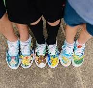 How to Custom Paint Shoes With Your Kids - Merrick's Art