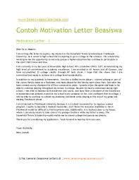 Saya nak highlightkan dahulu, internship yang kita maksudkan disini adalah untuk mereka yang nak sediakan cover letter untuk apply latihan praktikal. Doc Contoh Motivation Letter Katherine Utami Academia Edu