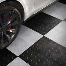 Motofloor Modular Garage Flooring Tiles 48 Square Feet Per Box 1 X 1 Tiles In 2020 Garage Floor Tiles Tile Floor Garage Floor