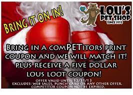 Lous Pet Shop- Bring It On Print Coupons Punch Cards Pet Shop