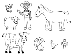 Printable Coloring Pages Of Farm Animals Printables And Charts Pertaining To Printable Colo Cow Coloring Pages Farm Animal Coloring Pages Farm Coloring Pages