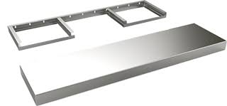 No formaldehyde emission causing cancer unlike laminated chipboard or mdf furniture. Stainless Supply Stainless Steel Floating Shelves Floating Shelves Kitchen Floating Glass Shelves Floating Shelves