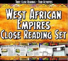 This Common Core Activity Includes Three One And Two Page Close Readings And Four Activity Options Cover Close Reading Activities African Empires Close Reading