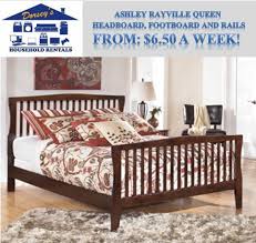 You may place a mattress foundation on the floor or on a bed frame. Ashley Rayville Queen Panel Headboard Footboard And Rails Rto List Price 329 99 Dorsey S Household Rentals Oshkosh Wi