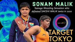 The indian men's hockey team will play belgium in the semifinals on monday even as javelin thrower annu rani, wrestler sonam malik and shot put athlete tajinderpal singh toor also. Sonam Malik Journey And Olympic Prospect Of Teenage Wrestler Target Tokyo Wrestling Kheloverse Youtube