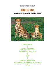 Contoh karya tulis ilmiah kti. Karya Tulis Ilmiah Biologi Perkembangbiakan Pada Hewan