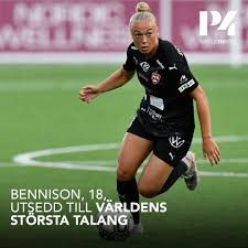 Hanna bennison is the rising midfielder playing for rosengard and the sweden women's national team. P4 Extra Fc Rosengards Mittfaltare Hanna Bennison Ar 18 Facebook
